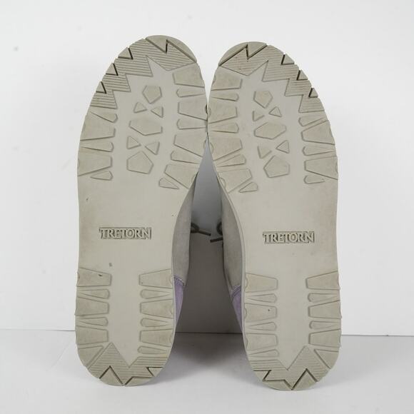 Vintage 90s Tretorn gray/lavender plaid lined hiking shoes womens 9B - Picture 8 of 9